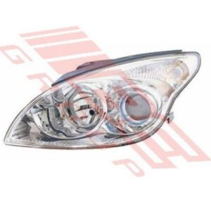 Hyundai I30 2008 - Headlamp - Lefthand - Chrome