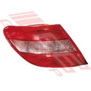 Mercedes Benz W204 C Class 2006-09 Rear Lamp - Lefthand - Red/Clear