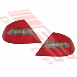 Mercedes Benz Clk W209 2003- Rear Lamp - Set - Smokey/Red/Clear - Led