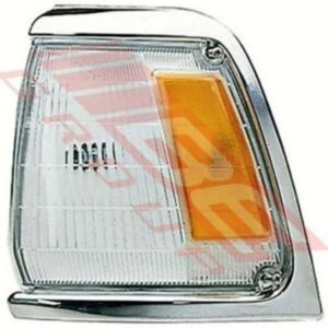 Toyota Hilux 2Wd 1989-91 Chrome Trim Corner Lamp - Lefthand - Amber/Clear