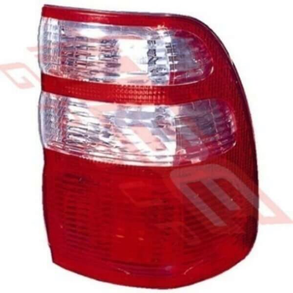 Toyota Landcruiser Fj100 2001- Rear Lamp - Righthand - Clear/Clear/Red