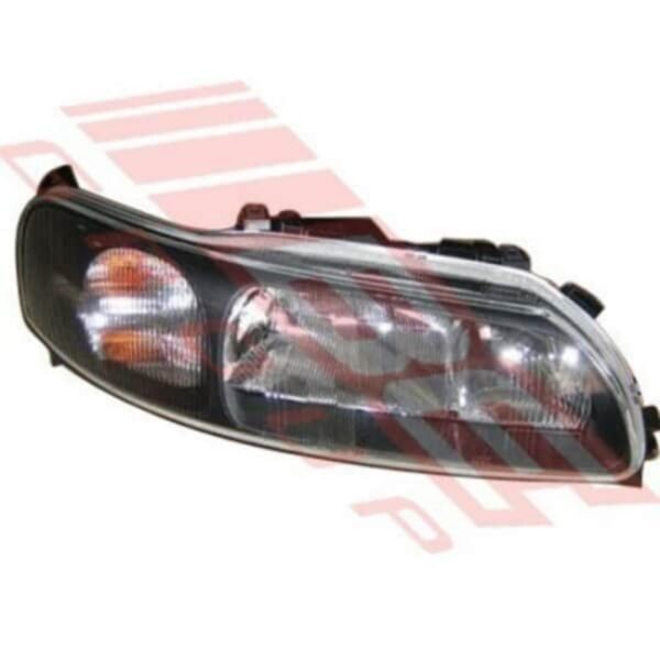 "Volvo V70/Xc70 2000-2004 Electric Black Headlamp - Right Hand Side"