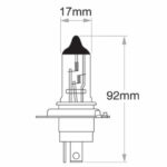 "Oex H4 Globe 12V 60/55W Xenon Plus 50 - 1 Piece | Brighten Your Drive with Quality Lighting"