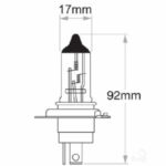 "Oex H4 Globe 12V 60/55W Standard - 1 Piece | High Quality, Long-Lasting Bulb"