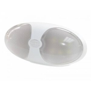 "Hella Duraled 12 White LED Wide Spread Lamp - White Lens | Bright & Wide Illumination"