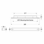 "Hella 12V Blue LED Strip Signal Warning Lamp - Bright & Visible Safety Light"