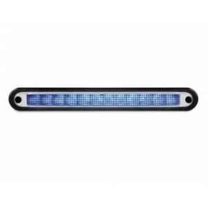 "Hella 12V Blue LED Strip Signal Warning Lamp - Bright & Visible Safety Light"