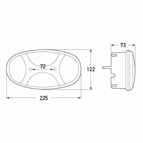 Hella Stop/Tail/Indicator Lamp: High-Quality LED Lighting for Your Vehicle
