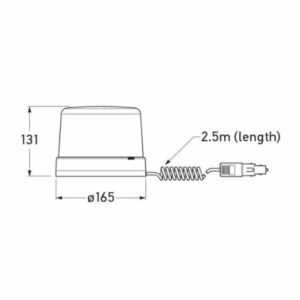 Hella Kl7000Led Beacon – Magnetic Mount: Bright, Durable LED Warning Light for Maximum Visibility