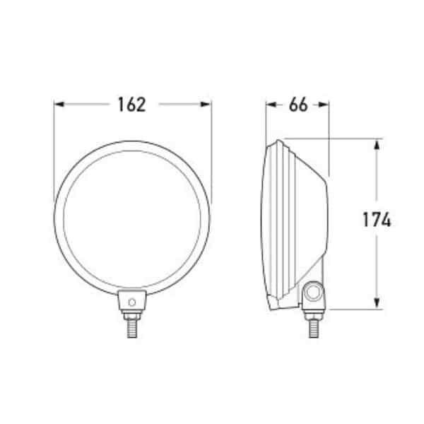 "Hella Comet 500 Spread Beam Driving Lamp: Brighten Your Drive with Maximum Visibility"