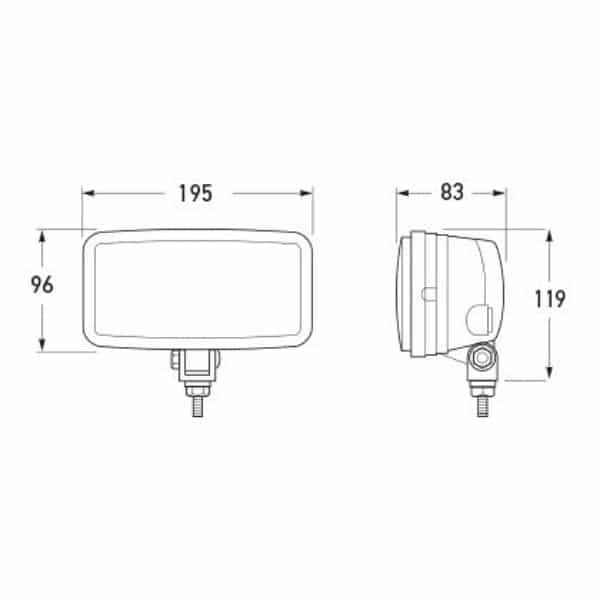 "Hella Comet 550 Spread Beam Driving Lamp: Brighten Your Drive with Maximum Visibility"