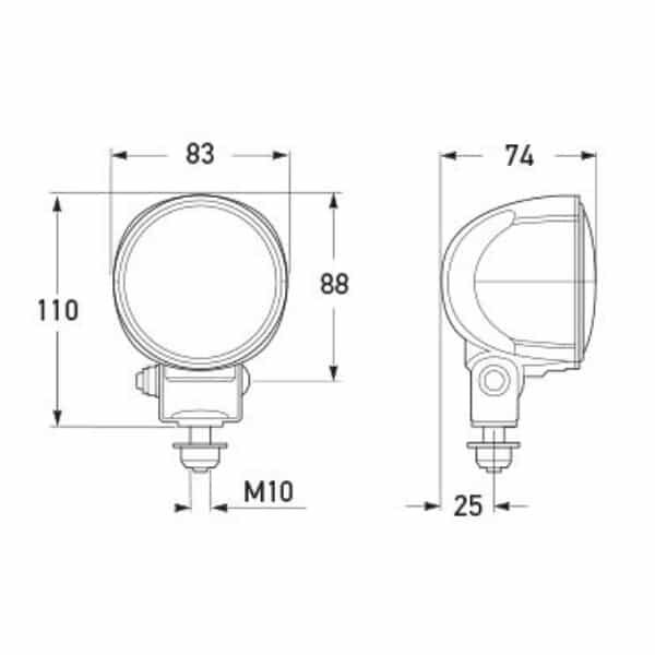 "Hella 1547LED-RE Modul 70 LED Gen. Ill Reverse Lamp - Bright & Reliable LED Lighting for Your Vehicle"