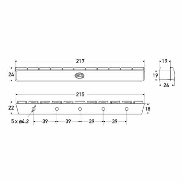 "Hella 1008 Compact Mount LED Safety Daylights - 12V DC | Bright & Reliable Lighting"