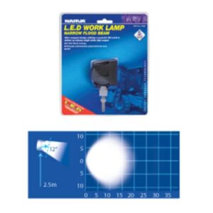 Narva 72430 10-80V LED Work Lamp Flood Beam - 500 Lumens | Bright, Powerful Lighting for Any Job