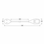 Narva 87684Bl 9-33V LED Reading Light | 40Cm Flexible Arm | Integrated On/Off Lens Switch