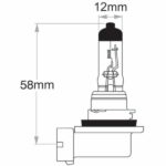 Oex H11 Globe 12V 55W Long Life - 1 Piece