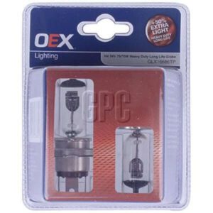 "Heavy Duty Oex Globe H4 24V 75/70W 50 ? 2 Piece Bulbs"