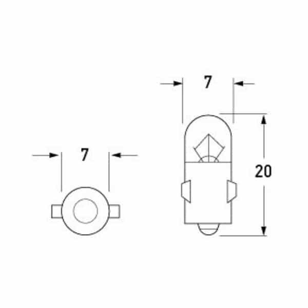 "Hella 12V 2W Standard Bayonet Globe - 1 Piece | High Quality Lighting"