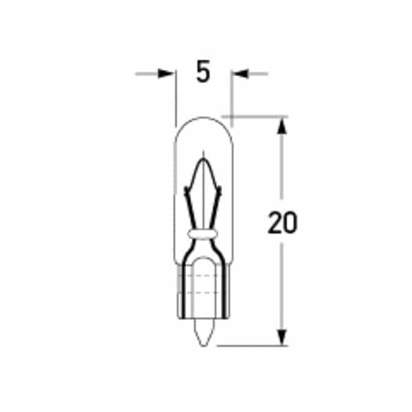 "Hella Wedge Globe 12V/24V Standard - 1 Piece | High Quality Lighting Solution"