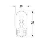 "Hella Wedge Globe 12V/24V Standard - 1 Piece | High Quality Lighting Solution"