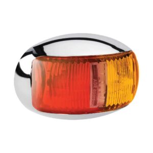 Narva 91605 9-33V Red/Amber LED Side Marker Lamp with Oval Deflector Base