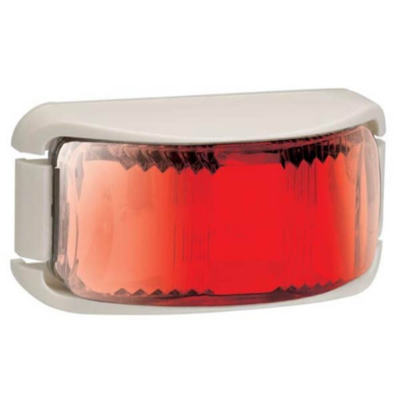 "Narva 91632 9-33 Volt L.E.D Rear End Outline Lamp (Red) with Black Chrome or White"