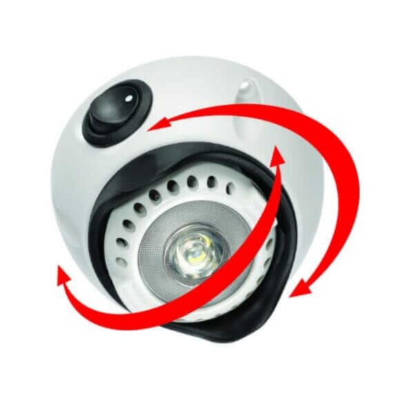 Narva 87654 10-30V 1W LED Interior Swivel Lamp with Off/On Switch - Brighten Your Home!