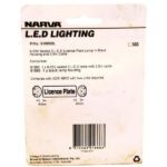 Narva 91666 9-33V 3 L.E.D Licence Plate Lamp in Black Housing & 0.5M Cable