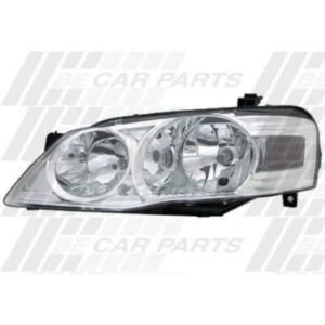 "Ford Falcon BF2 2007 Left Headlamp - Chrome - Not XR6/XR8"