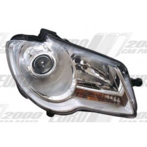 "2006-10 VW Touran Right Electric Headlamp with Motor - OEM Quality"