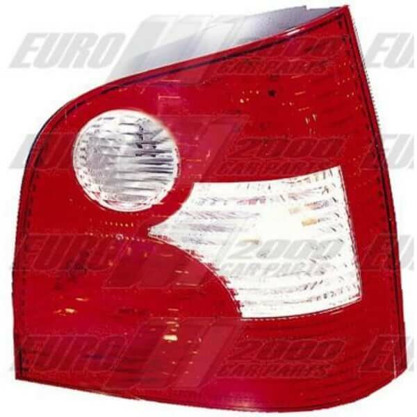 "2002 VW Polo Mk5 Right Rear Lamp - Clear/Red"
