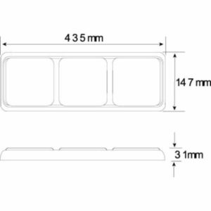 Led Autolamps 125Barrm Stop/Tail/Indicator Triple Combination Lamp