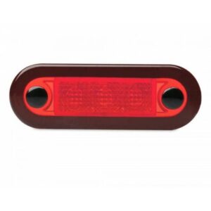 "Hella Red Rectangular 12V Wide Rim Lamp - Red Lens"
