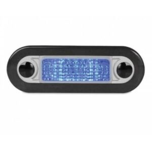 "Hella Wide Rim Rectangular Step Lamp - Blue (Clear Lens) | Brighten Your Home with Style"