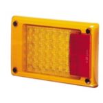 "Hella LED Jumbo Module Rear Direction Indicator Lamp with Red Retro Reflector - Bright & Visible!"