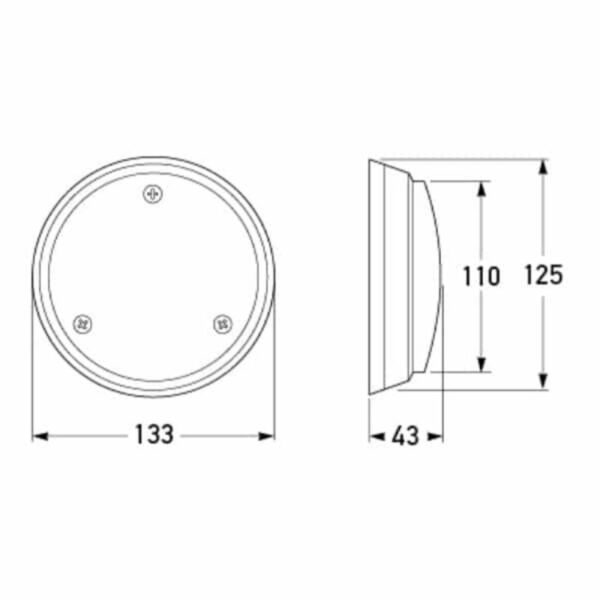 "Hella Interior Lamp - Polycarbonate Base With Switch - Brighten Up Your Home!"