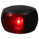 "Hella 2Nm Port Red Lamp with Black Shroud - Illuminate Your Space!"