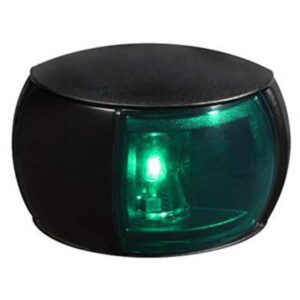 "Hella 2Nm Stbd Grn Lens Black Shroud: High-Quality Marine Navigation Light"