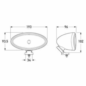 "Hella Comet 300 Spread Beam Driving Lamp: Brighten Your Drive with Maximum Visibility"