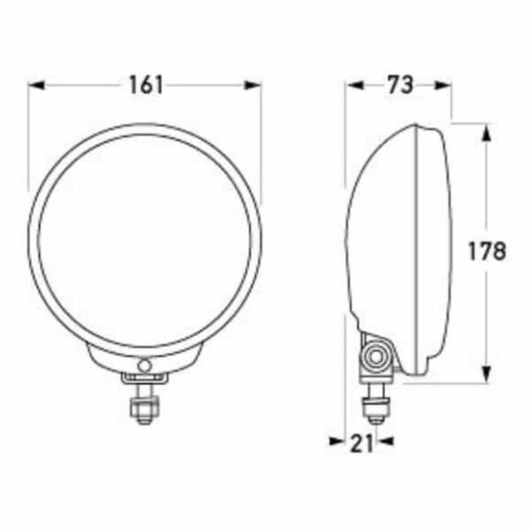 "Hella Comet FF 500 Spread Beam Driving Lamp - Brighten Your Drive with Maximum Visibility"