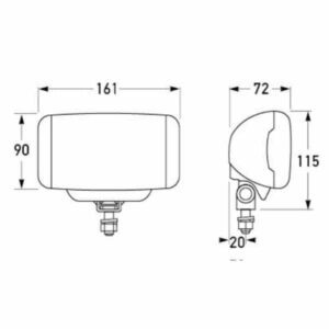 "Hella Comet FF 450 Spread Beam Driving Lamp - Brighten Your Drive with Maximum Visibility"