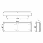 "Hella Jumbo-S LED Double Module Stop/Rear Position/Rear Direction Indicator Lamp - Bright & Reliable Lighting for Your Vehicle"