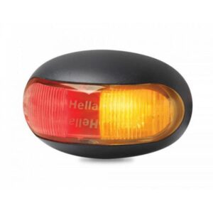 "Hella Duraled Red/Amber Side Marker Lamp - Illuminate Your Vehicle with Style"
