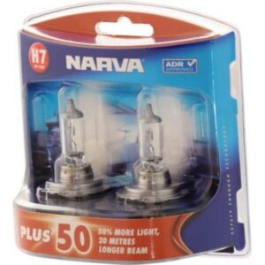 Narva Headlight Globe Plus 50 H7 12V 55W - Single or Twin Pack
