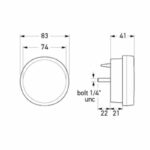 "Hella 12V LED 83mm Safety Daylights - Enhance Visibility & Safety"