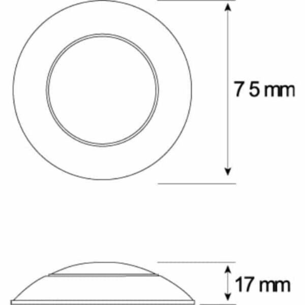 Led Autolamps 7524W Interior/Exterior Lamp - 12 Volt