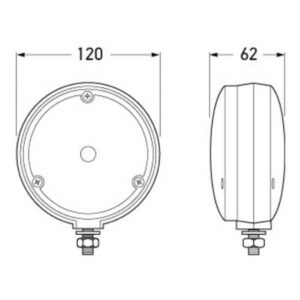 "Hella 500 Series LED Amber Front Direction Indicator ? Bright & Visible!"