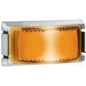 Narva 91646 9-33V Amber LED Side Direction Indicator Lamp with Oval Black Deflector Base and 2.5M Cable
