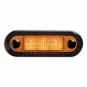 "24V Amber Lens Hella Wide Rim Rectangular Lamp - Illuminate Your Space!"