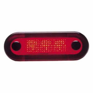 "24V Red Lens Hella Wide Rim Rectangular Lamp - Brighten Up Your Space!"